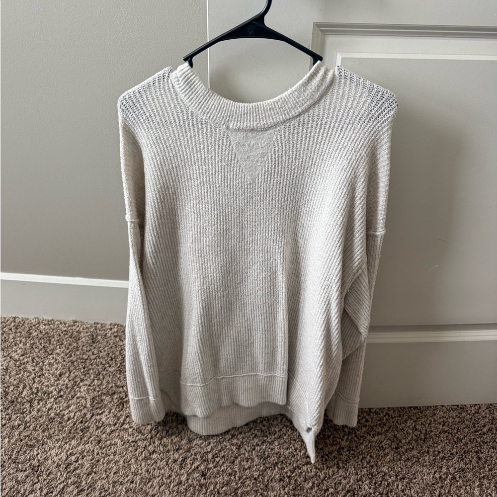 Oversized White Cozy Sweater